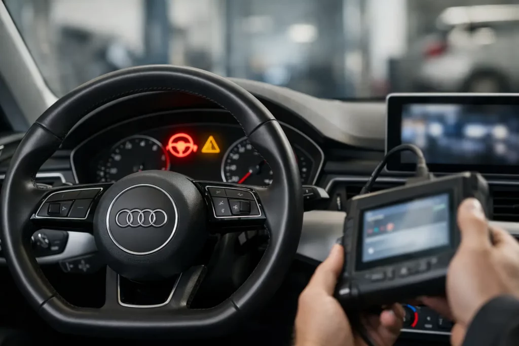 Audi A4 Steering Fault Example Explained